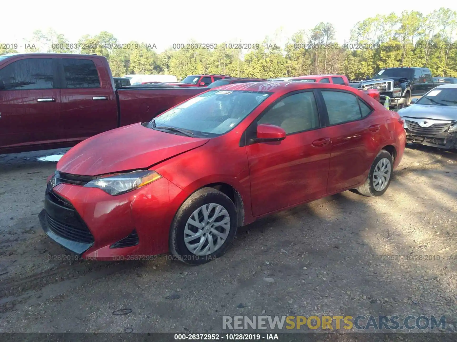 2 Photograph of a damaged car 5YFBURHE9KP875541 TOYOTA COROLLA 2019