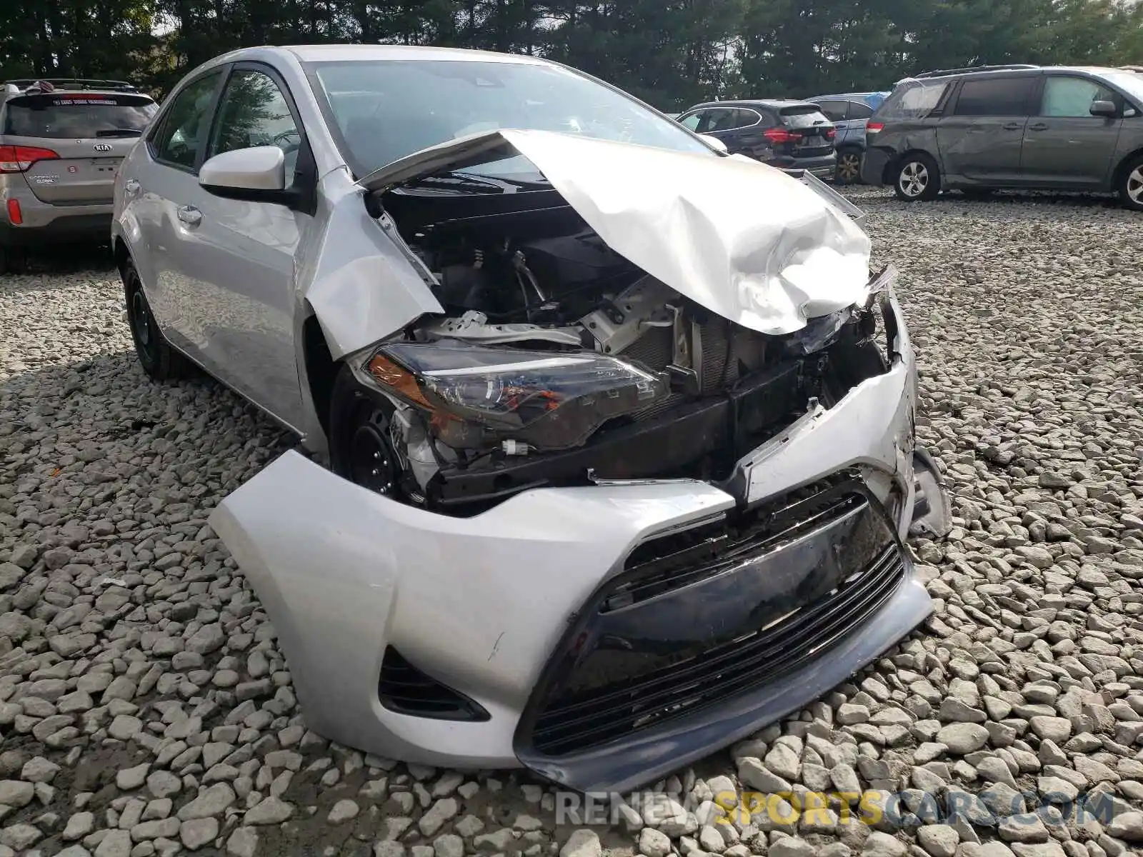 1 Photograph of a damaged car 5YFBURHE9KP875586 TOYOTA COROLLA 2019