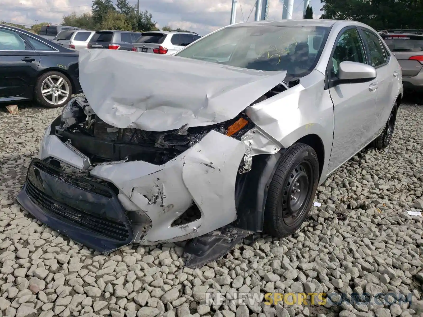 2 Photograph of a damaged car 5YFBURHE9KP875586 TOYOTA COROLLA 2019