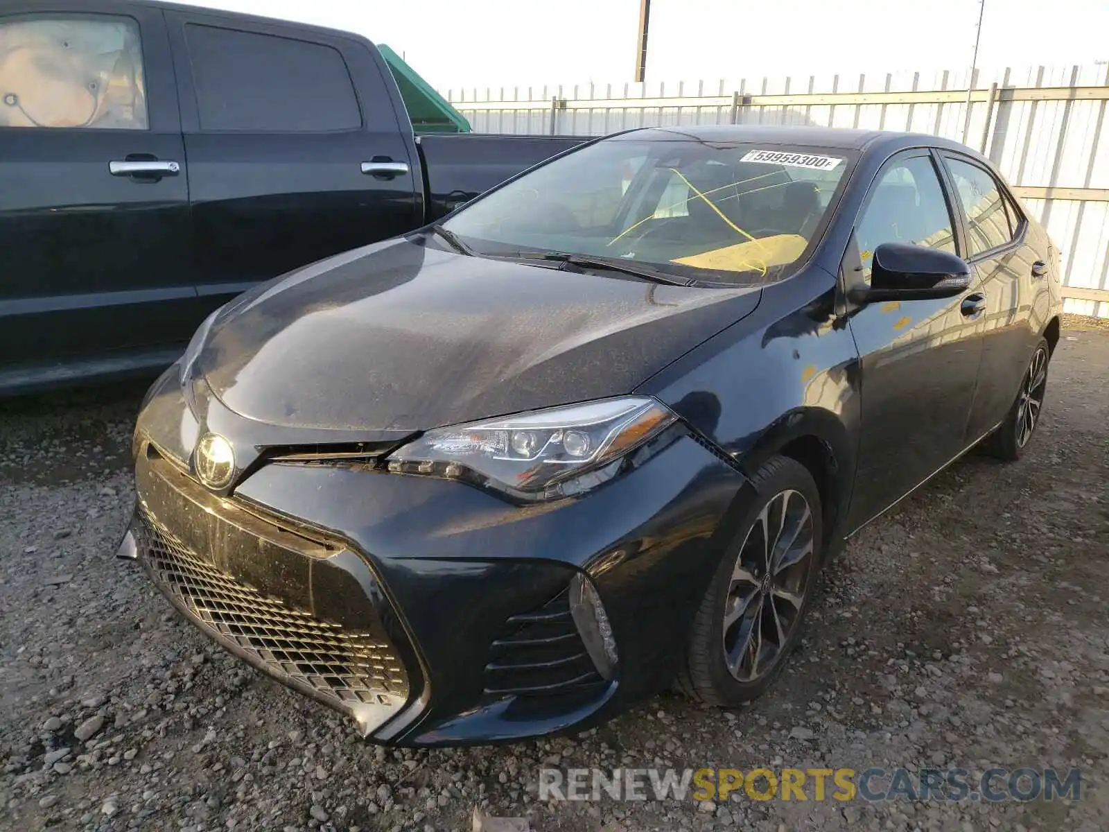 2 Photograph of a damaged car 5YFBURHE9KP875992 TOYOTA COROLLA 2019