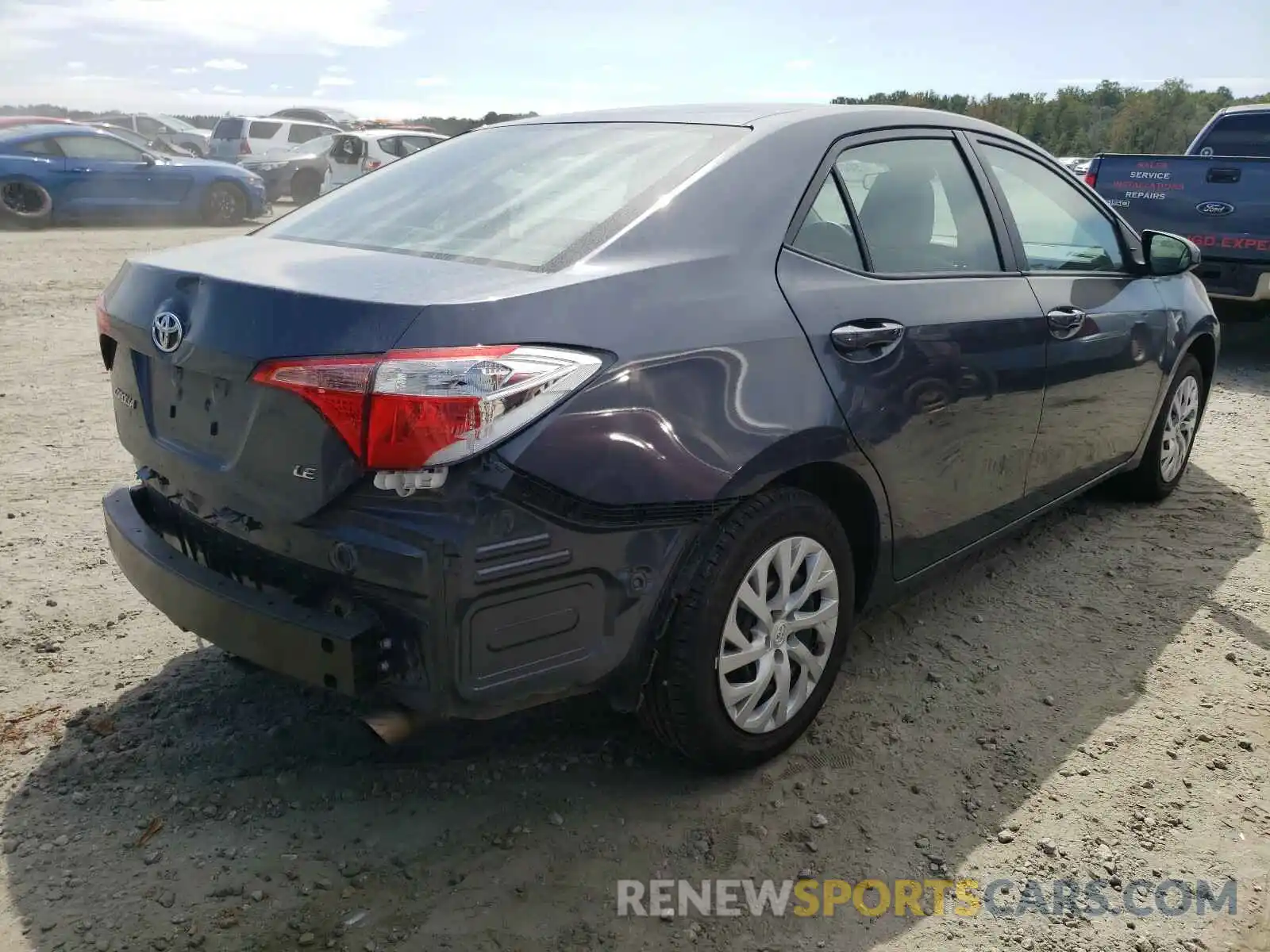 4 Photograph of a damaged car 5YFBURHE9KP876317 TOYOTA COROLLA 2019