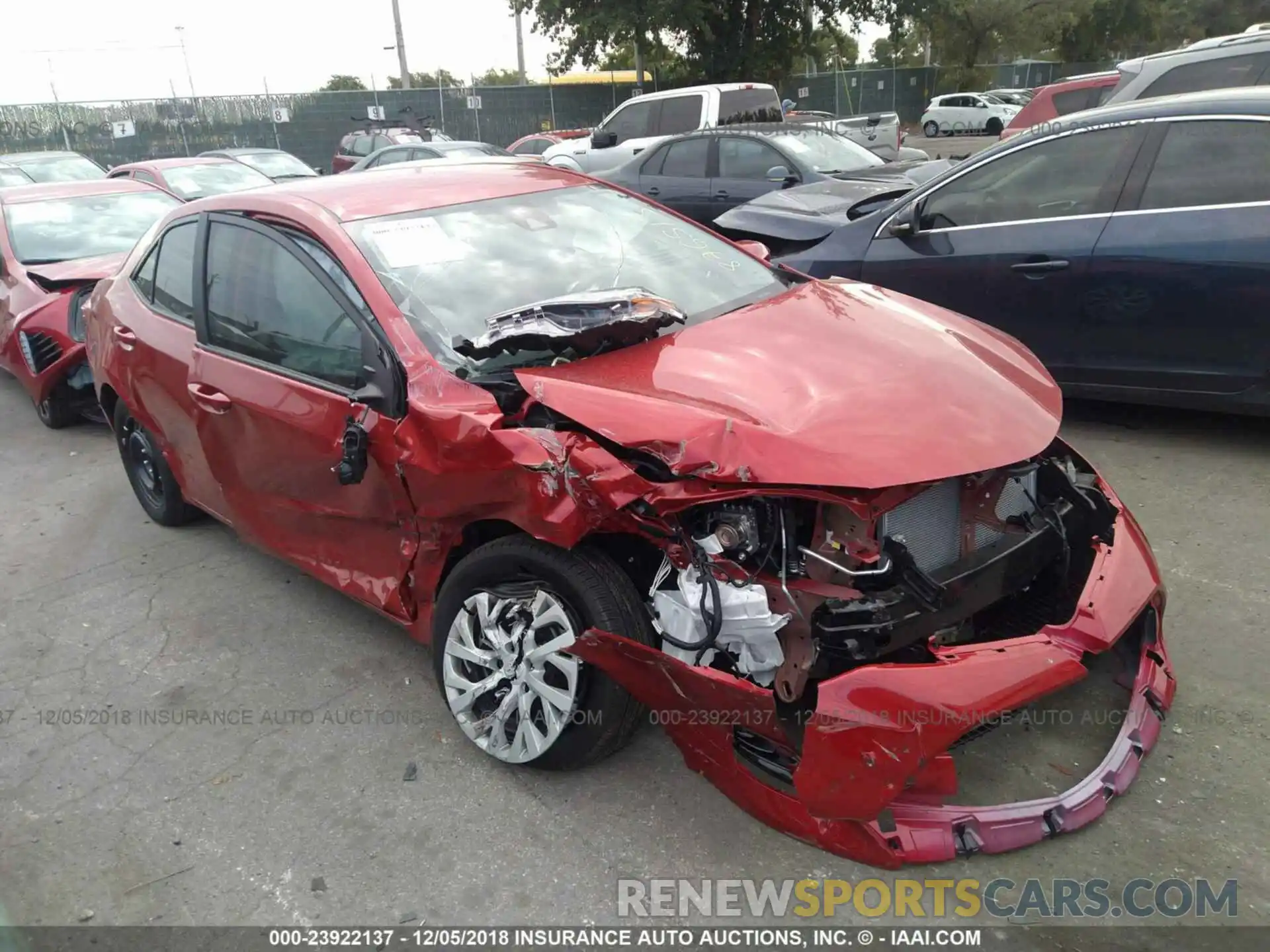 1 Photograph of a damaged car 5YFBURHE9KP876513 TOYOTA COROLLA 2019