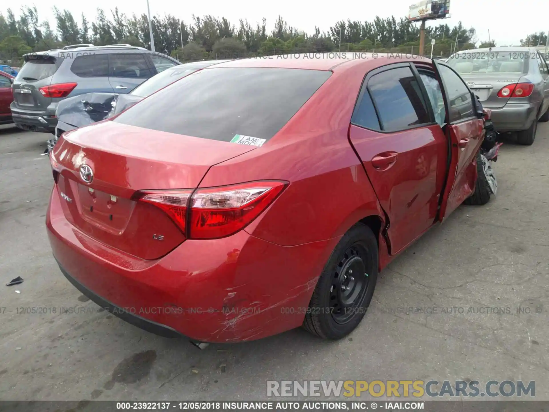 4 Photograph of a damaged car 5YFBURHE9KP876513 TOYOTA COROLLA 2019