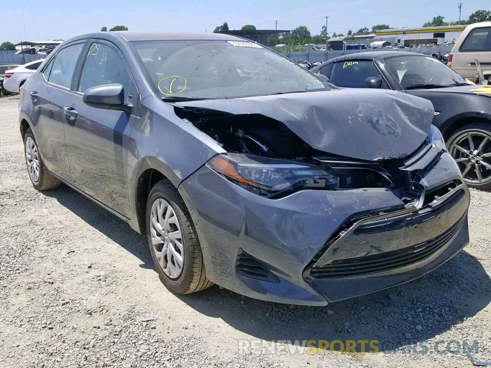 1 Photograph of a damaged car 5YFBURHE9KP876527 TOYOTA COROLLA 2019