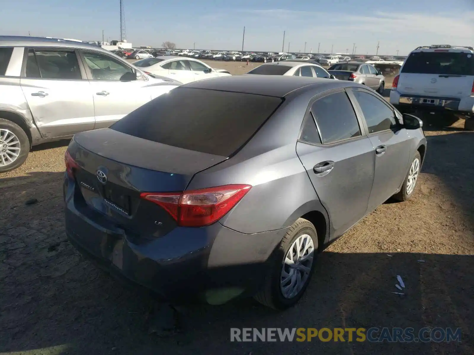 4 Photograph of a damaged car 5YFBURHE9KP876771 TOYOTA COROLLA 2019