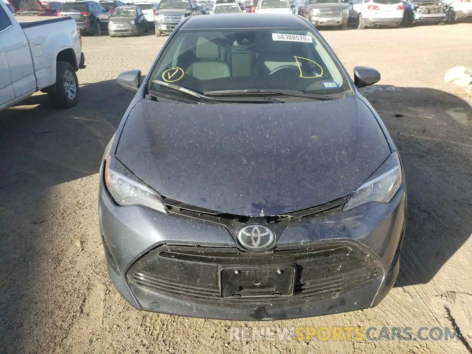 9 Photograph of a damaged car 5YFBURHE9KP876771 TOYOTA COROLLA 2019