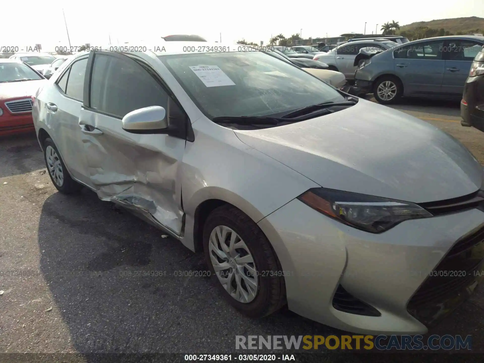 6 Photograph of a damaged car 5YFBURHE9KP876933 TOYOTA COROLLA 2019