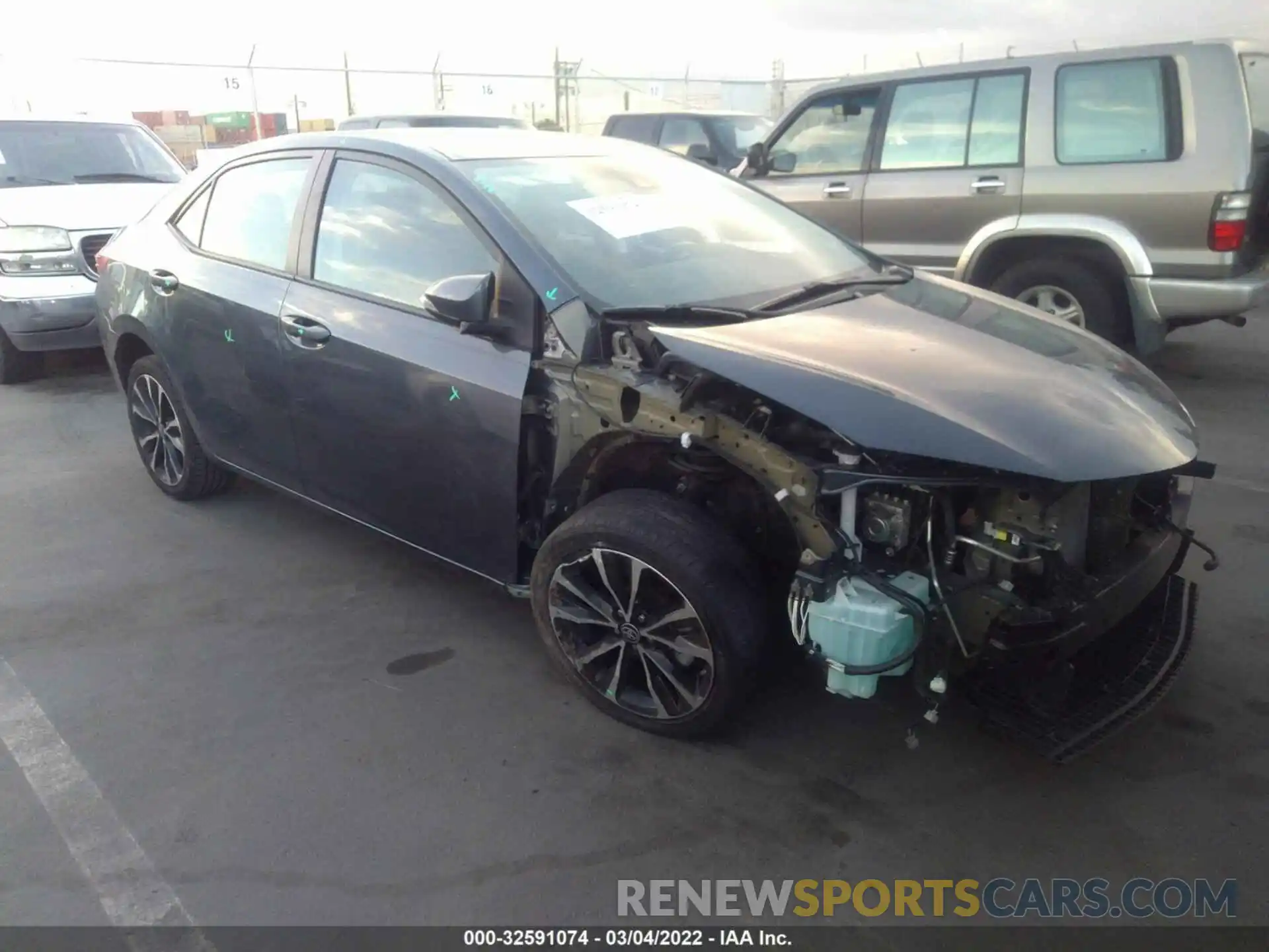 1 Photograph of a damaged car 5YFBURHE9KP876947 TOYOTA COROLLA 2019