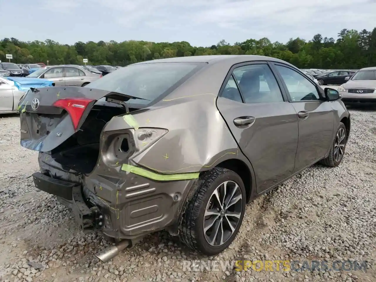 4 Photograph of a damaged car 5YFBURHE9KP877158 TOYOTA COROLLA 2019