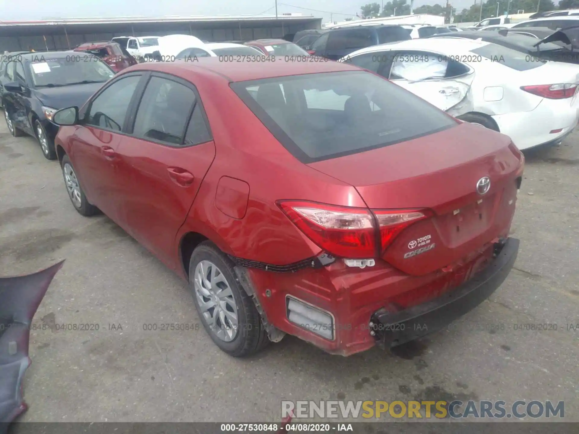 3 Photograph of a damaged car 5YFBURHE9KP877449 TOYOTA COROLLA 2019