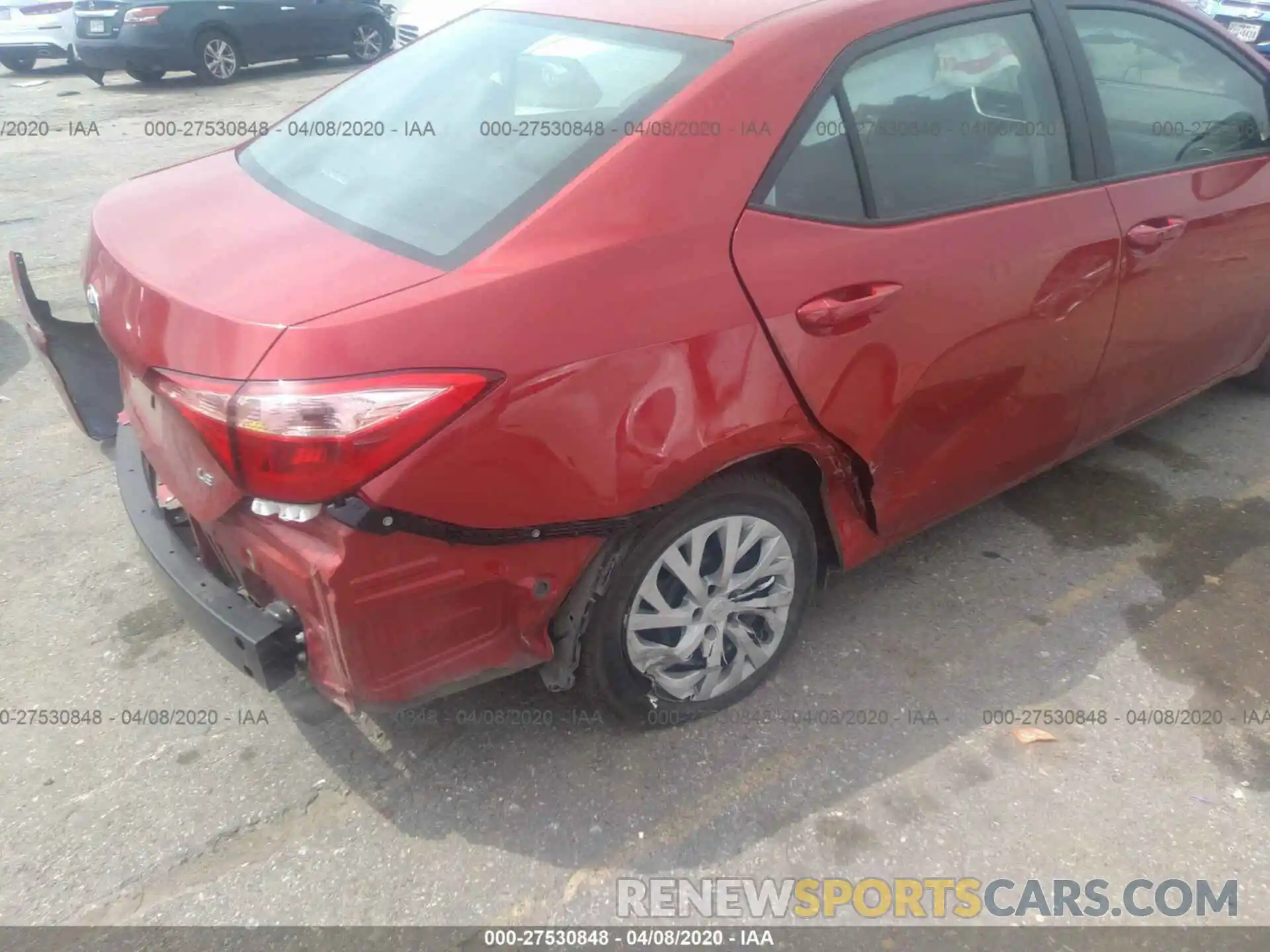 6 Photograph of a damaged car 5YFBURHE9KP877449 TOYOTA COROLLA 2019