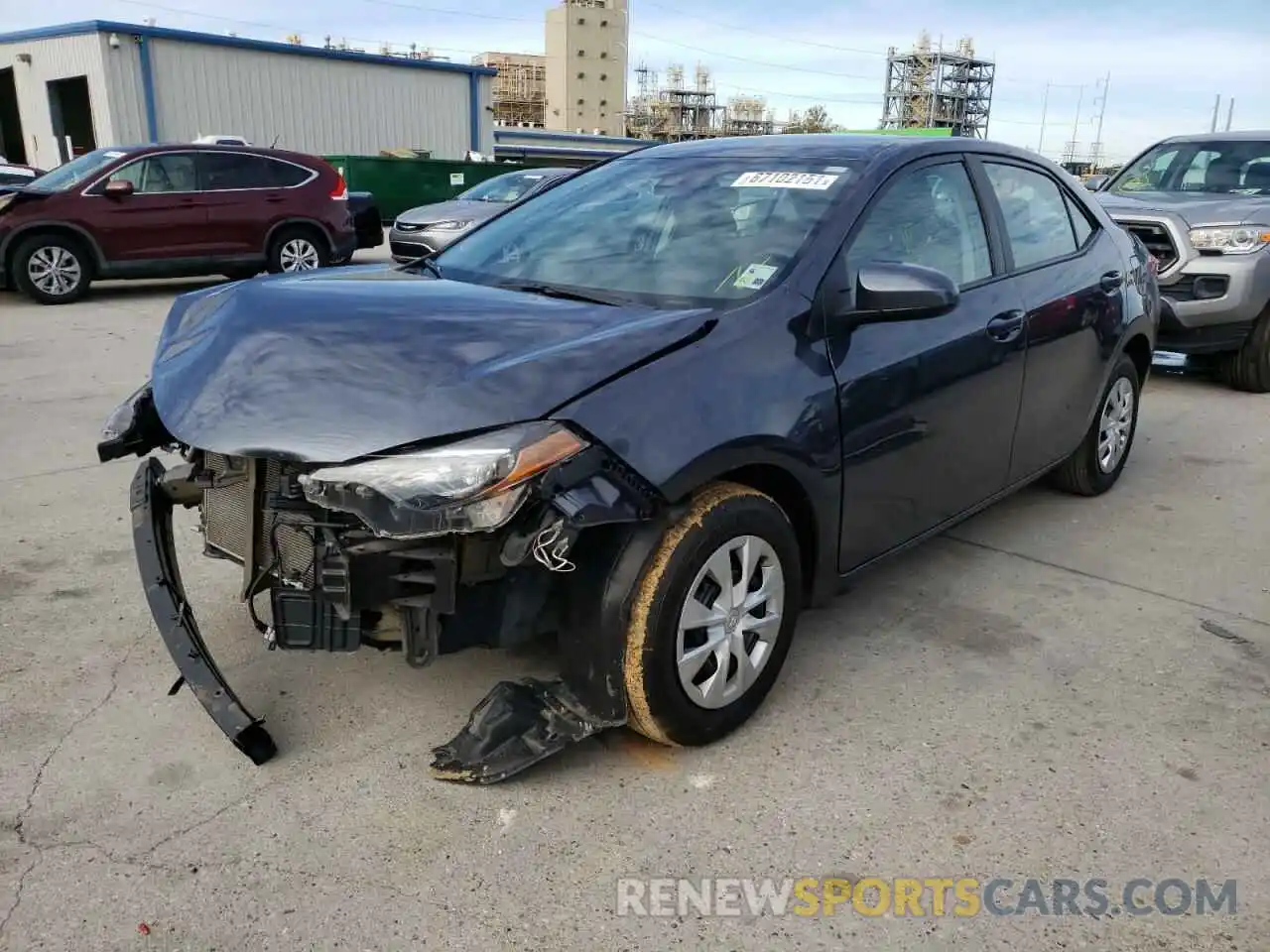 2 Photograph of a damaged car 5YFBURHE9KP877578 TOYOTA COROLLA 2019