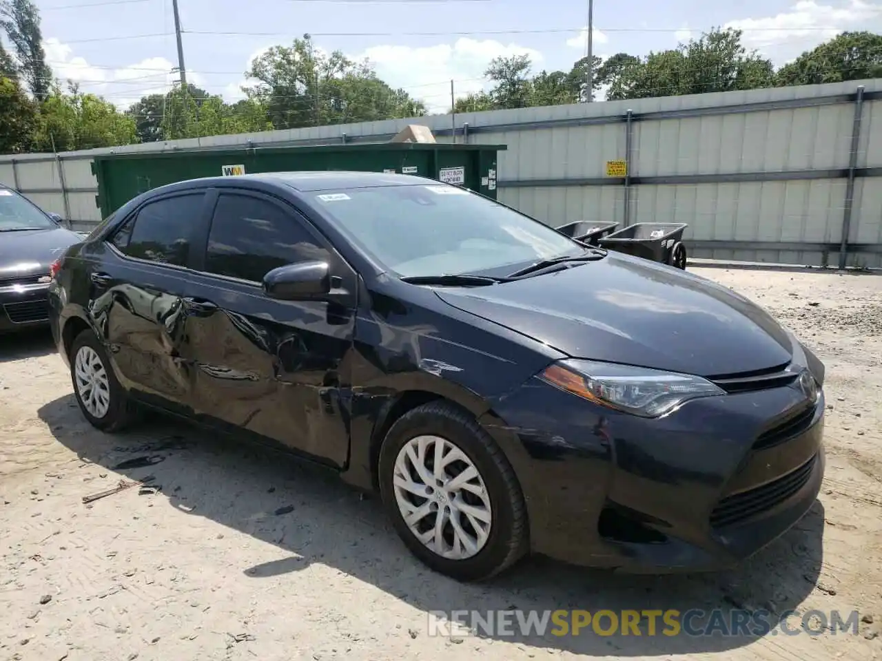 1 Photograph of a damaged car 5YFBURHE9KP877628 TOYOTA COROLLA 2019