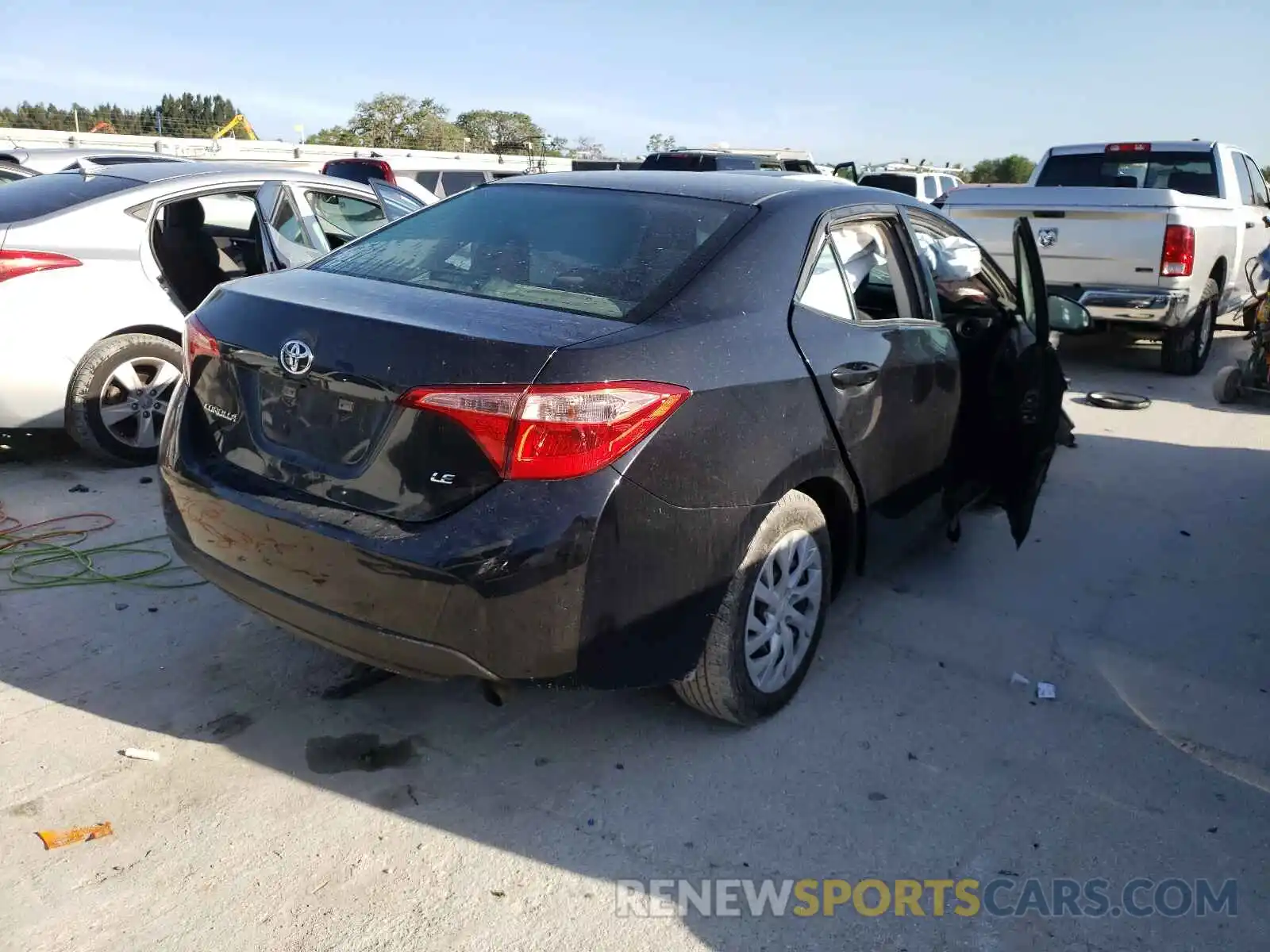 4 Photograph of a damaged car 5YFBURHE9KP878133 TOYOTA COROLLA 2019