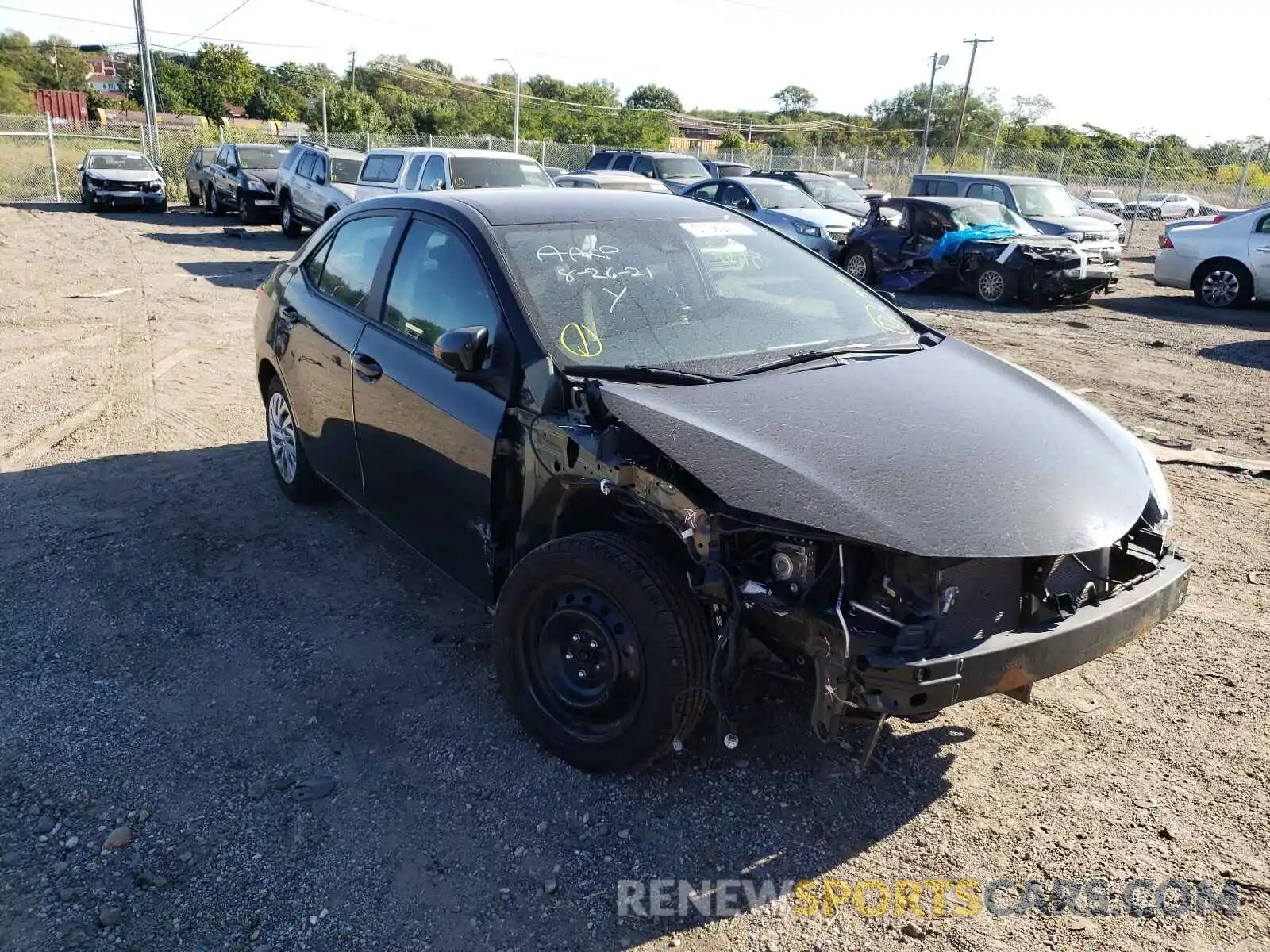 1 Photograph of a damaged car 5YFBURHE9KP878164 TOYOTA COROLLA 2019