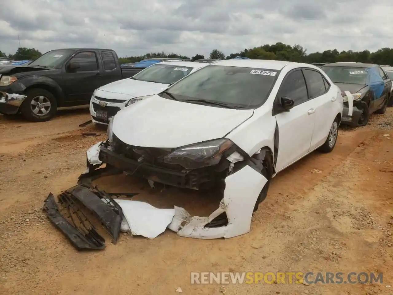 2 Фотография поврежденного автомобиля 5YFBURHE9KP878309 TOYOTA COROLLA 2019