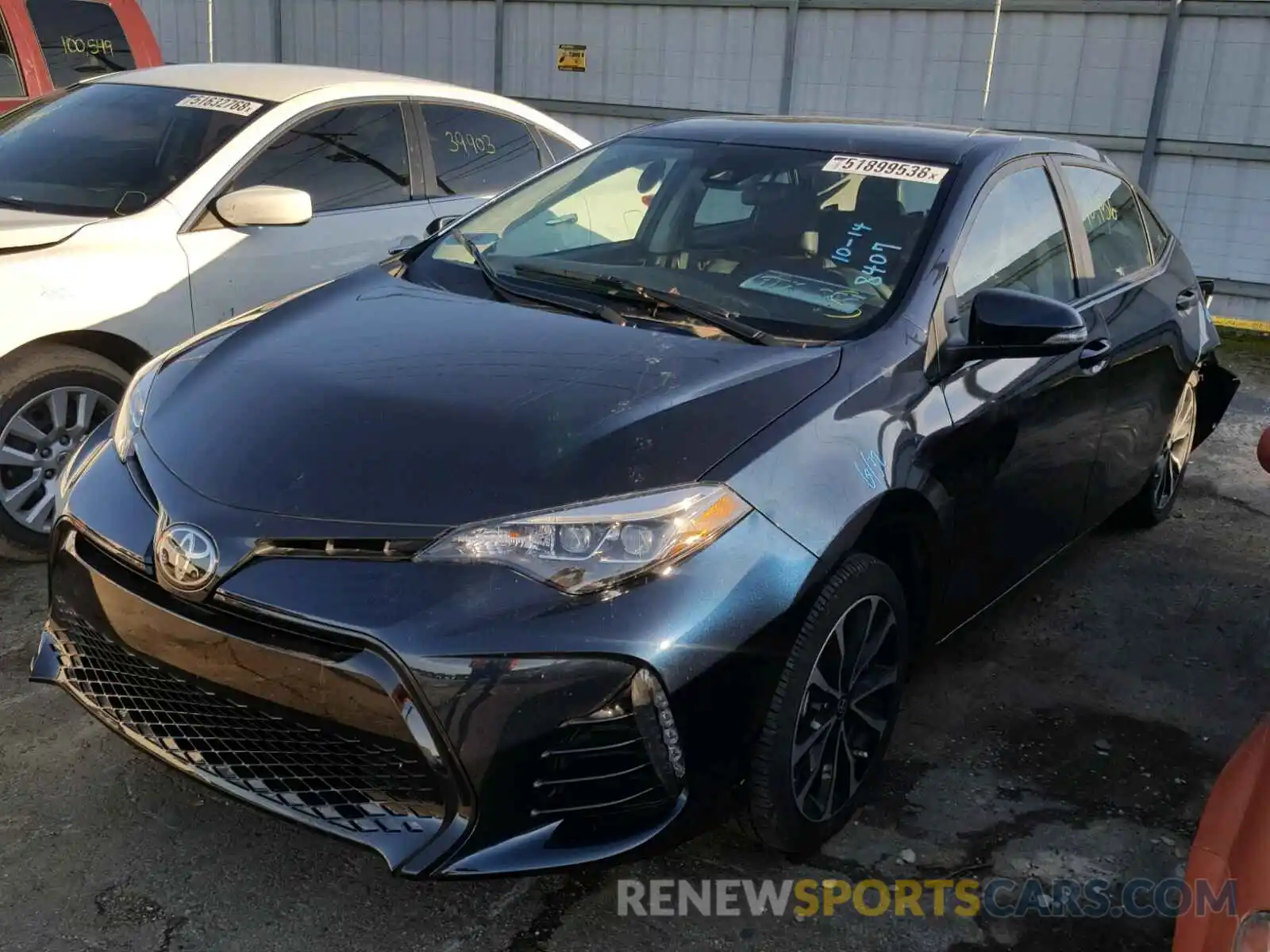 2 Photograph of a damaged car 5YFBURHE9KP878407 TOYOTA COROLLA 2019