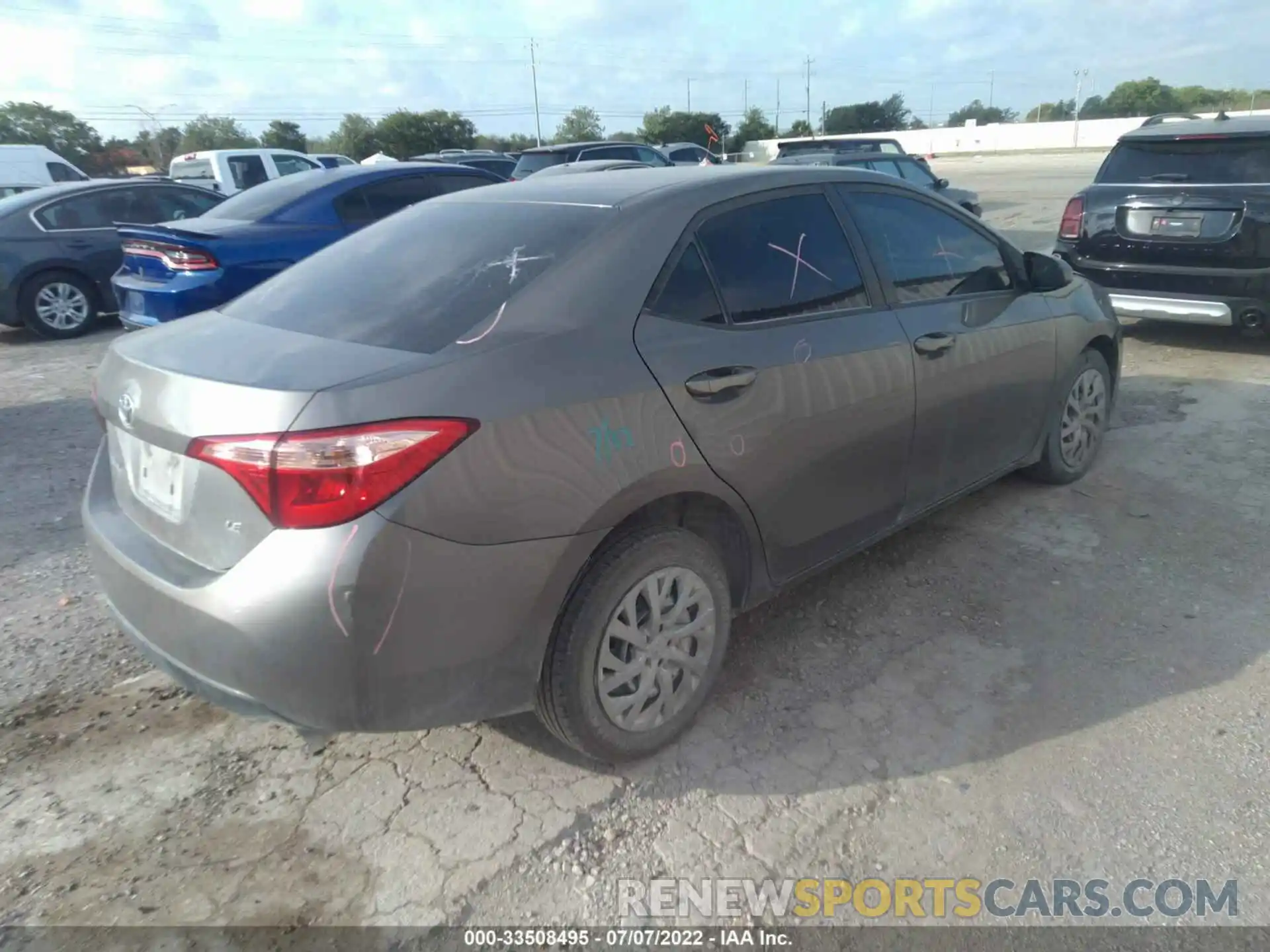 4 Photograph of a damaged car 5YFBURHE9KP878598 TOYOTA COROLLA 2019