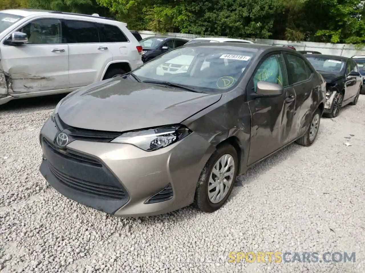 2 Photograph of a damaged car 5YFBURHE9KP878634 TOYOTA COROLLA 2019