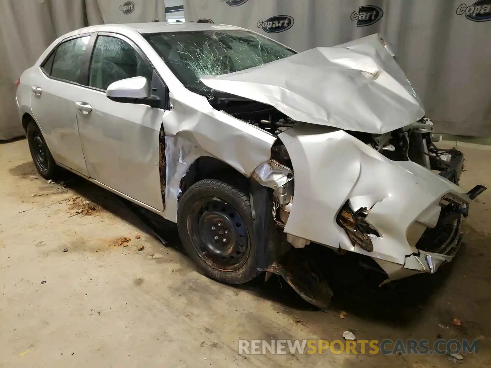 1 Photograph of a damaged car 5YFBURHE9KP878746 TOYOTA COROLLA 2019