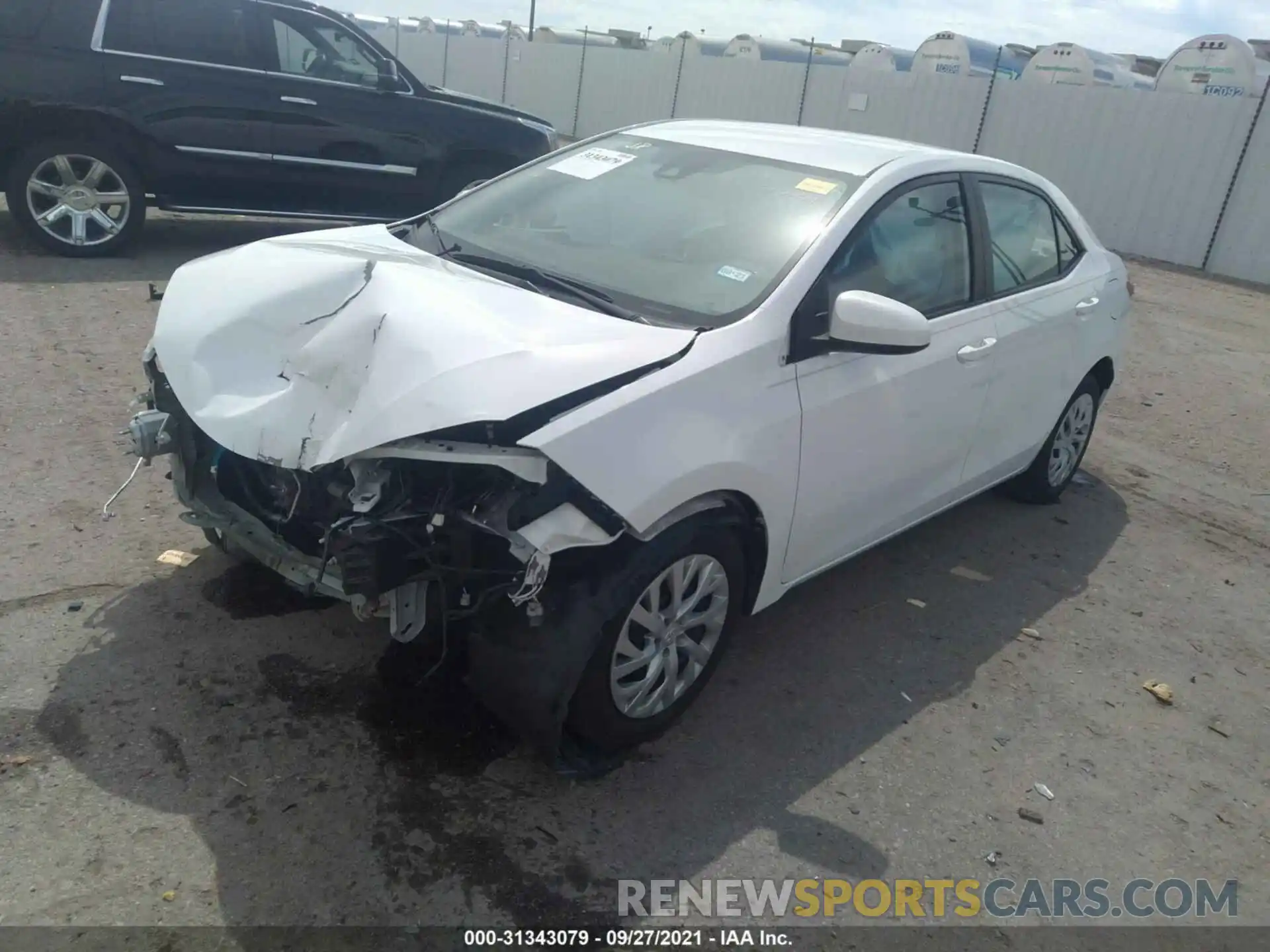 2 Photograph of a damaged car 5YFBURHE9KP879282 TOYOTA COROLLA 2019