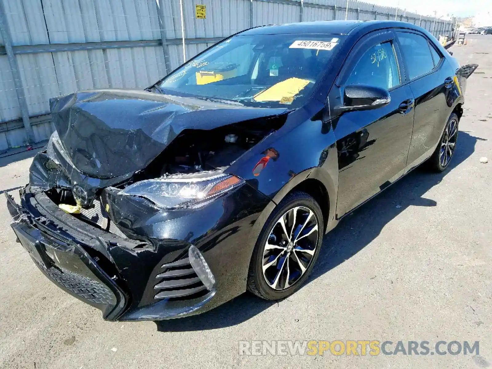 2 Photograph of a damaged car 5YFBURHE9KP879556 TOYOTA COROLLA 2019