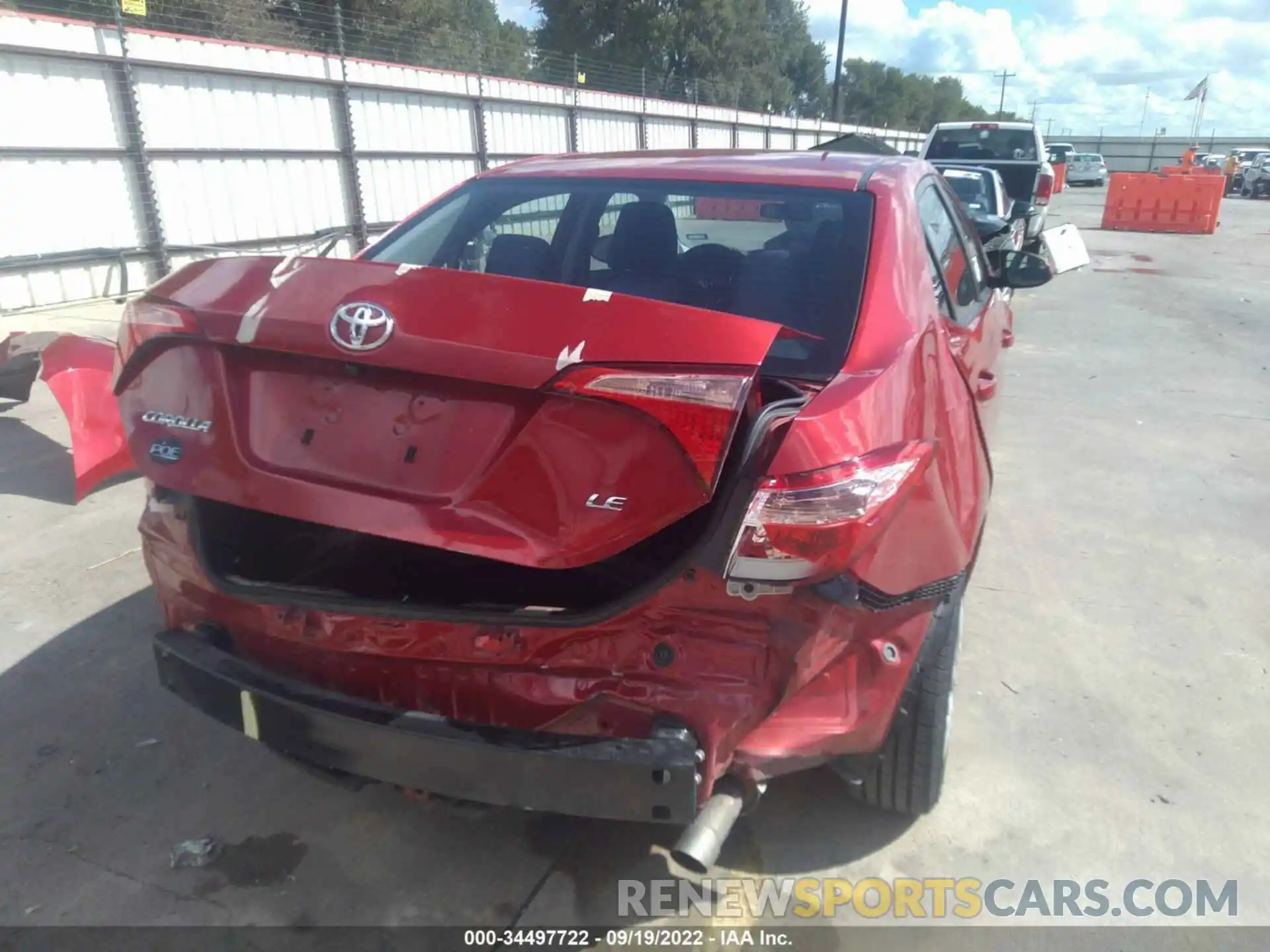 6 Photograph of a damaged car 5YFBURHE9KP879654 TOYOTA COROLLA 2019