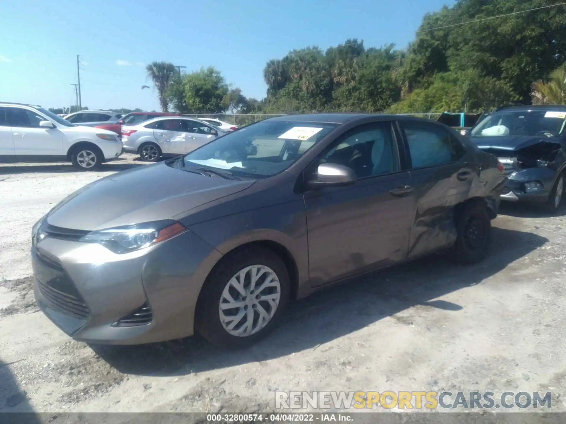 2 Photograph of a damaged car 5YFBURHE9KP880254 TOYOTA COROLLA 2019