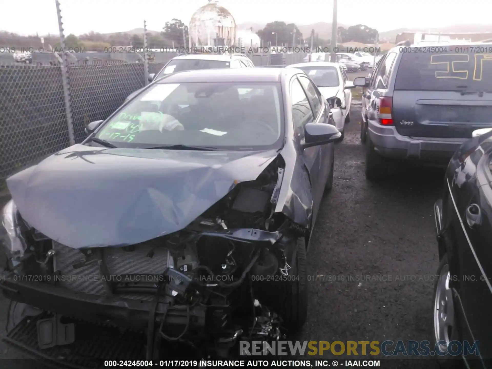 2 Photograph of a damaged car 5YFBURHE9KP880383 TOYOTA COROLLA 2019