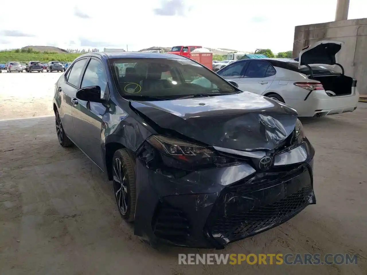 1 Photograph of a damaged car 5YFBURHE9KP880691 TOYOTA COROLLA 2019