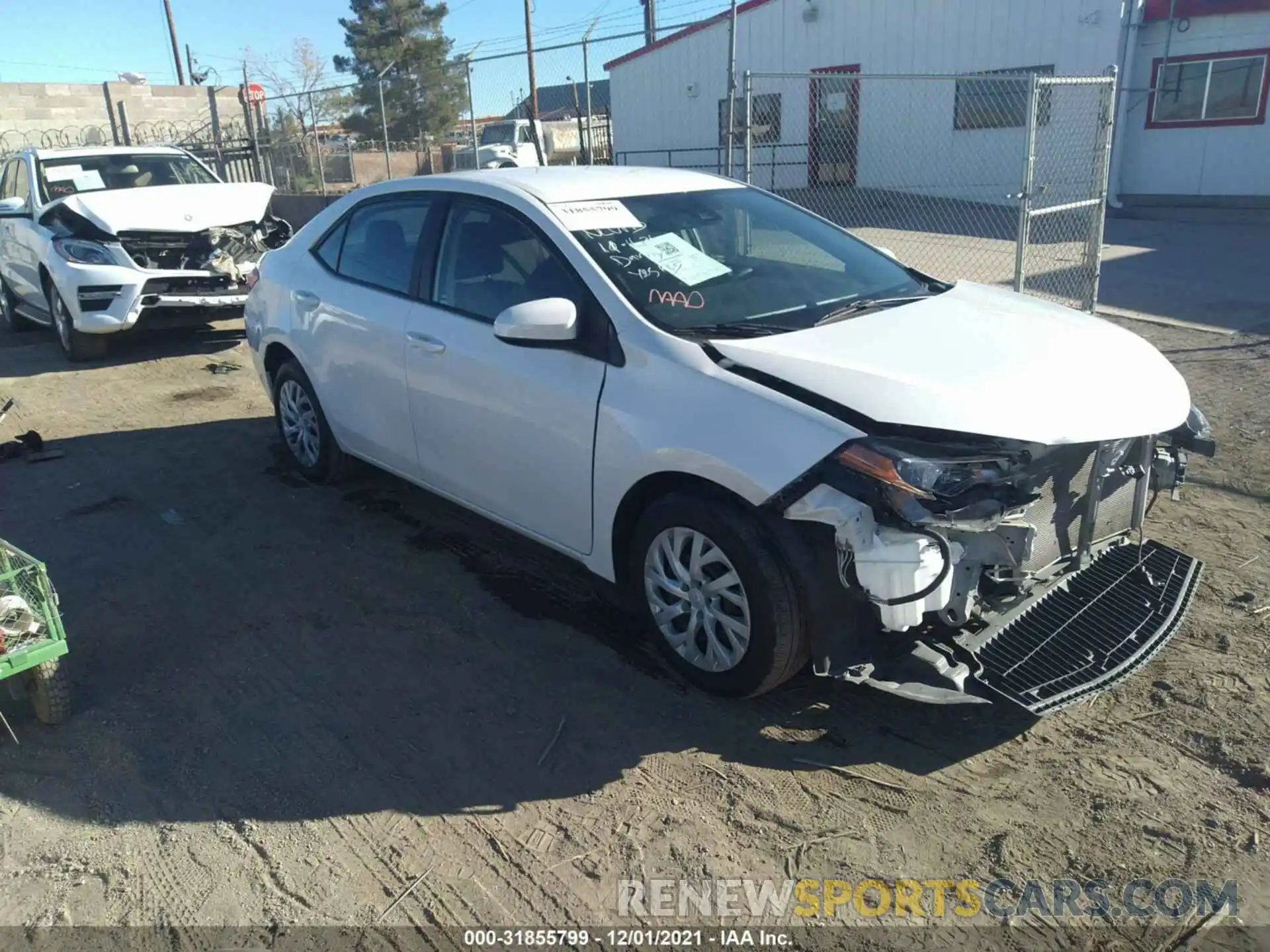 1 Photograph of a damaged car 5YFBURHE9KP880982 TOYOTA COROLLA 2019