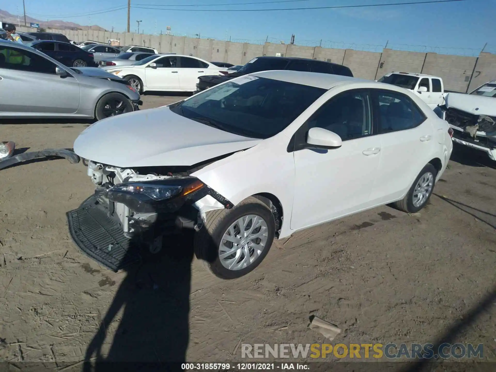 2 Photograph of a damaged car 5YFBURHE9KP880982 TOYOTA COROLLA 2019