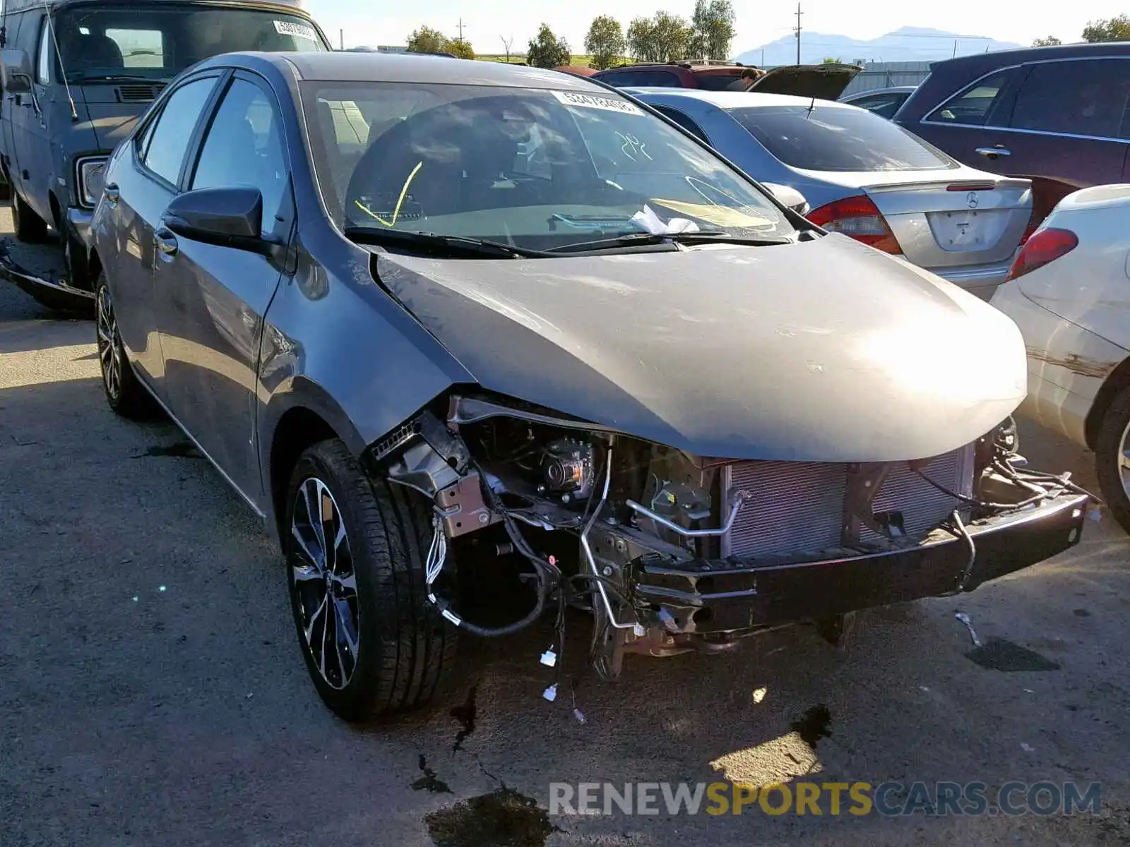 1 Photograph of a damaged car 5YFBURHE9KP881923 TOYOTA COROLLA 2019