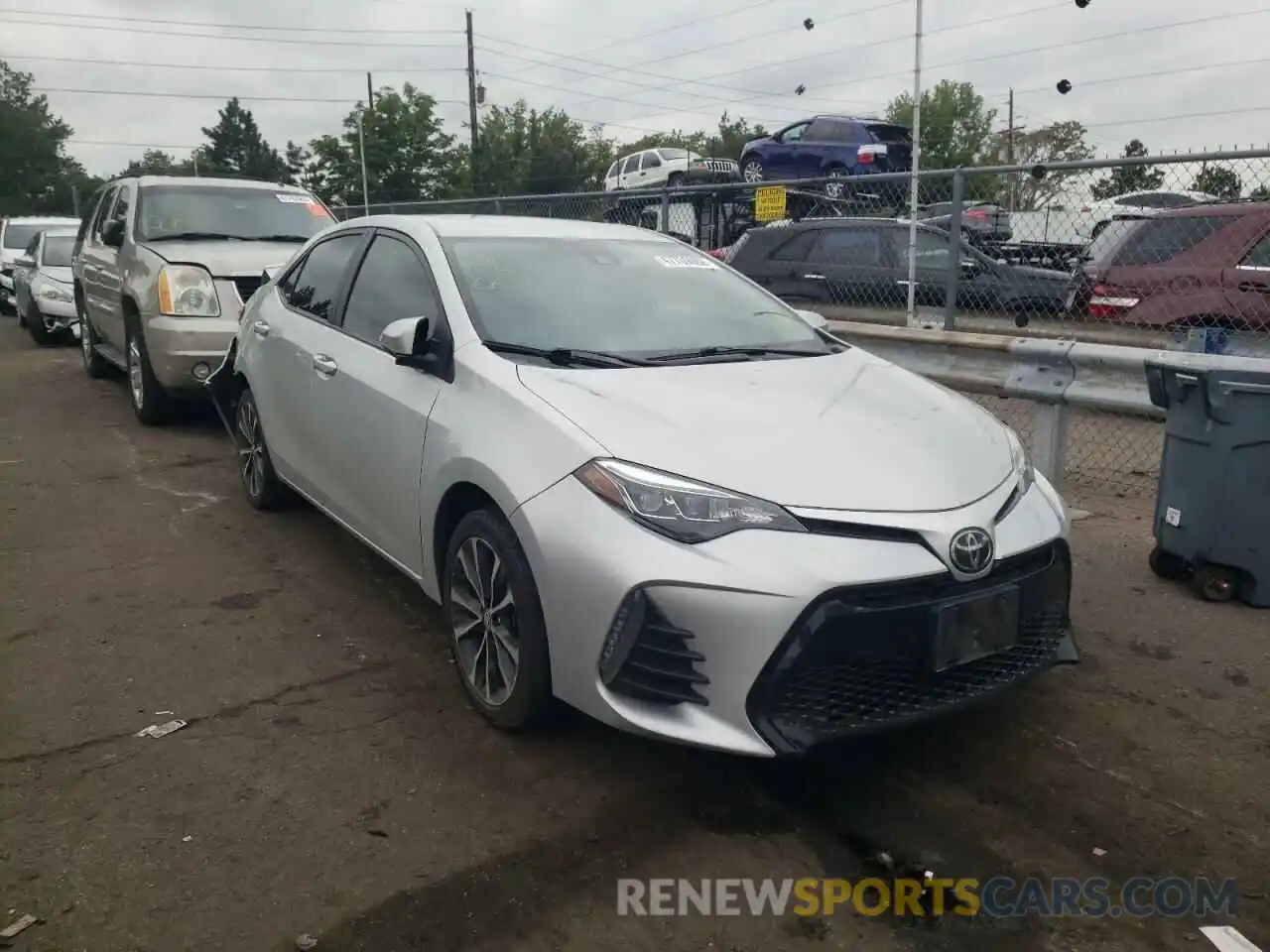 1 Photograph of a damaged car 5YFBURHE9KP882148 TOYOTA COROLLA 2019