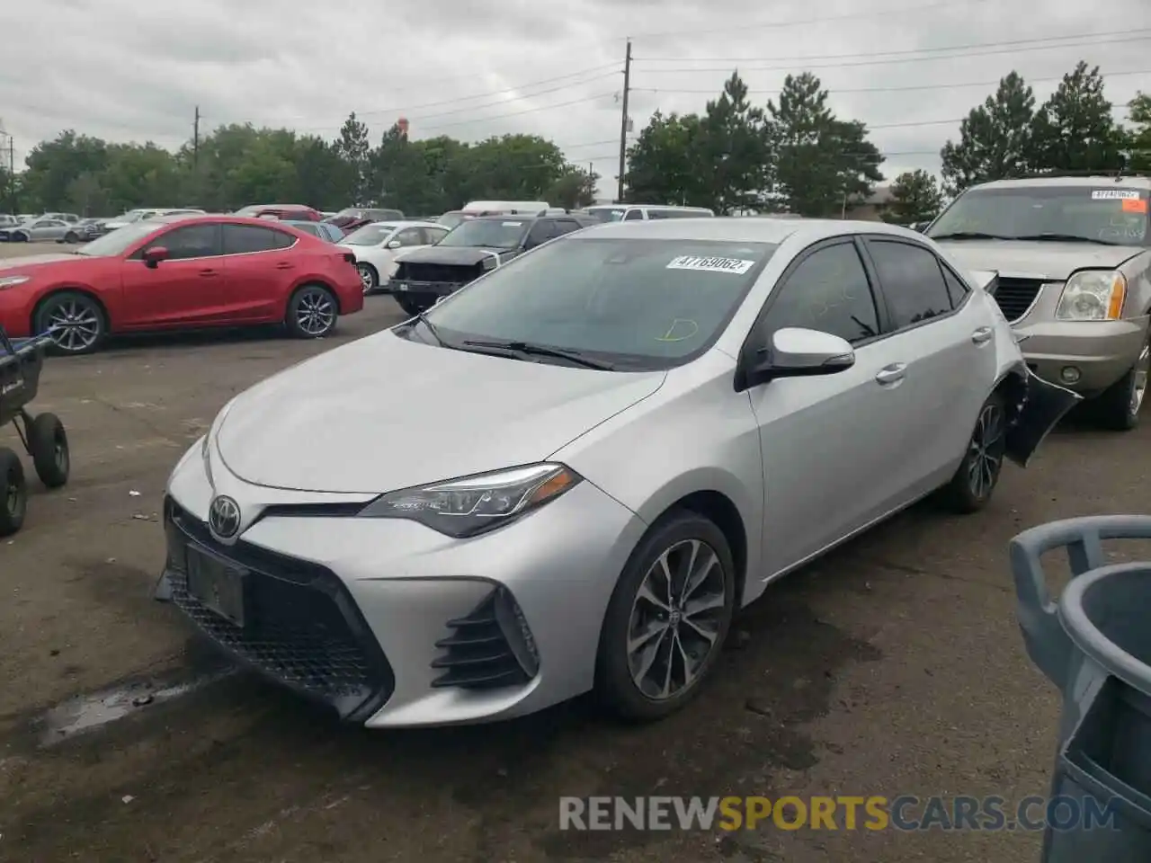 2 Photograph of a damaged car 5YFBURHE9KP882148 TOYOTA COROLLA 2019