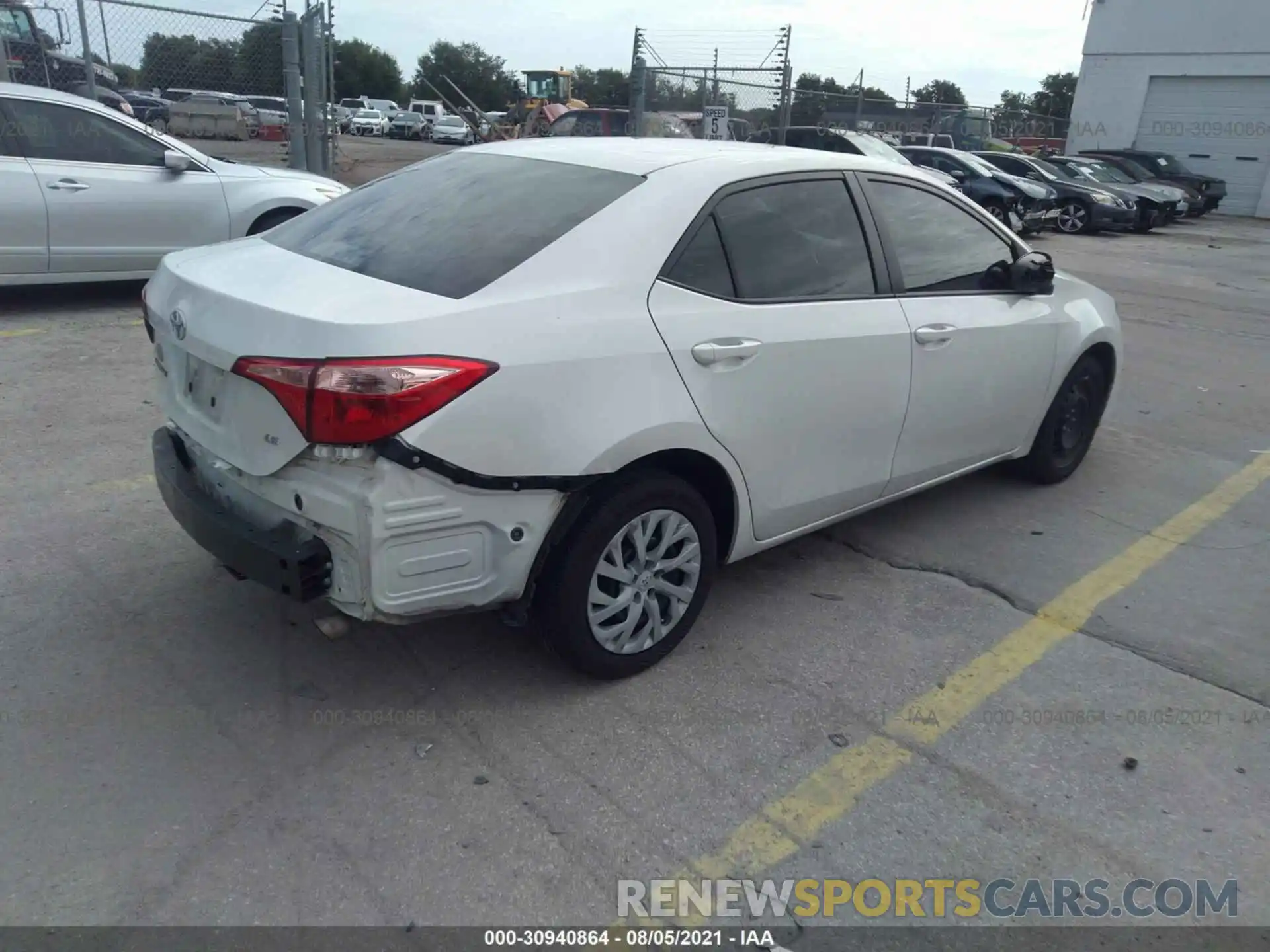 4 Photograph of a damaged car 5YFBURHE9KP882215 TOYOTA COROLLA 2019