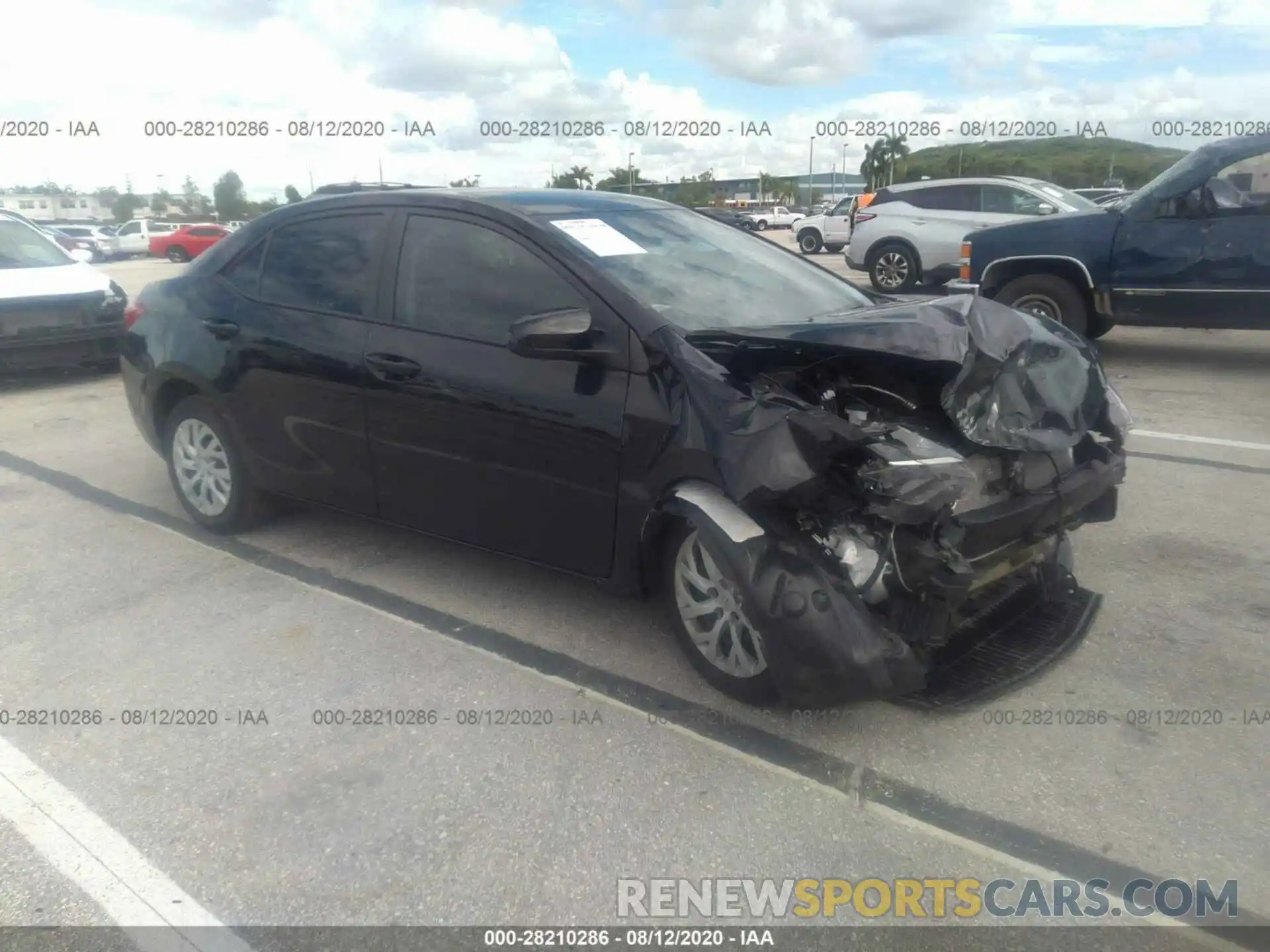 1 Photograph of a damaged car 5YFBURHE9KP882277 TOYOTA COROLLA 2019