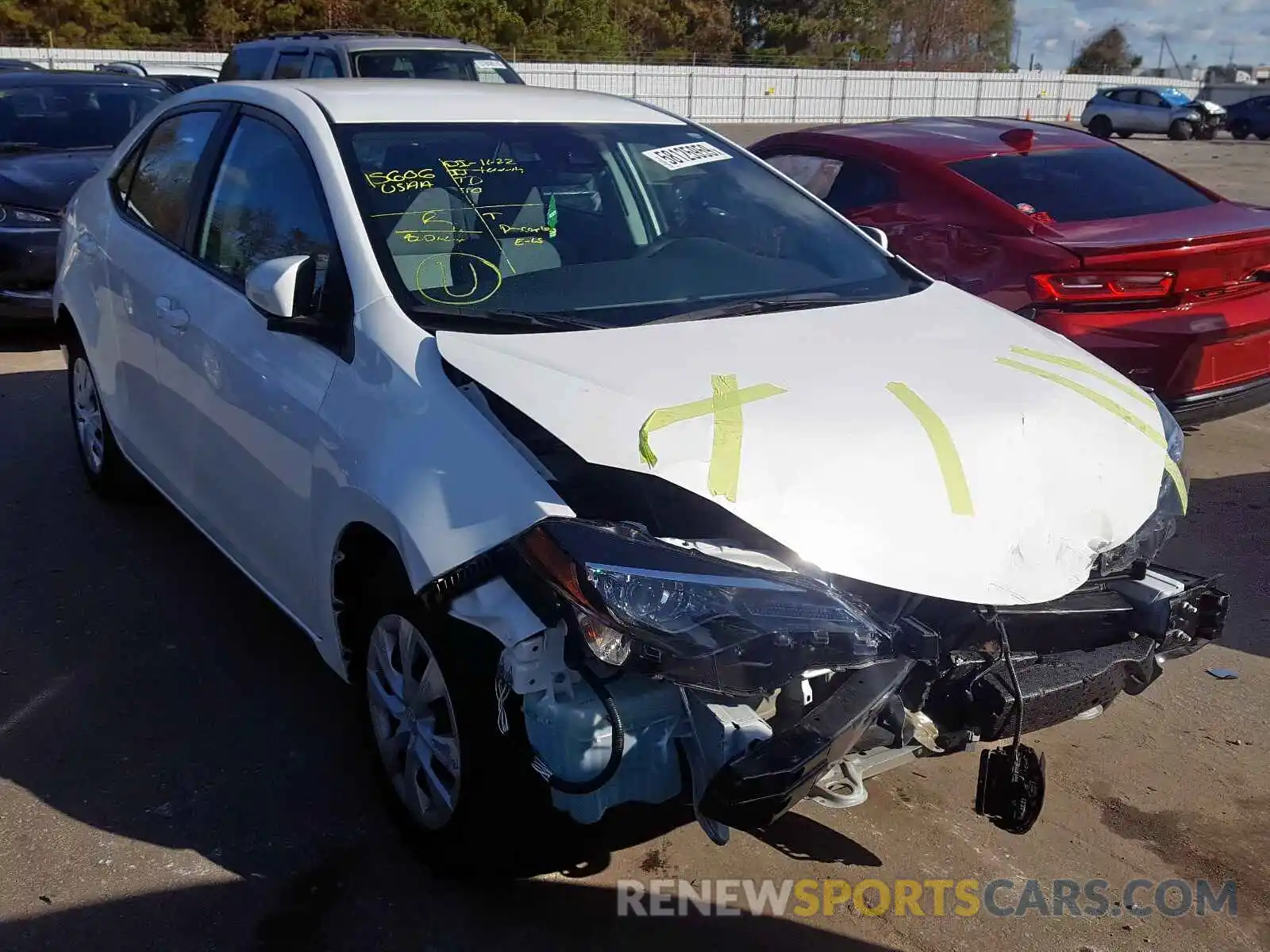 1 Photograph of a damaged car 5YFBURHE9KP882392 TOYOTA COROLLA 2019