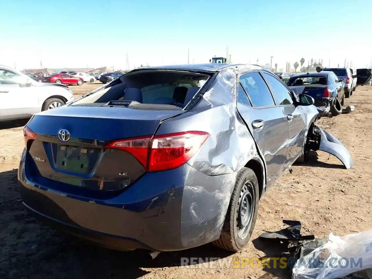 4 Photograph of a damaged car 5YFBURHE9KP882831 TOYOTA COROLLA 2019