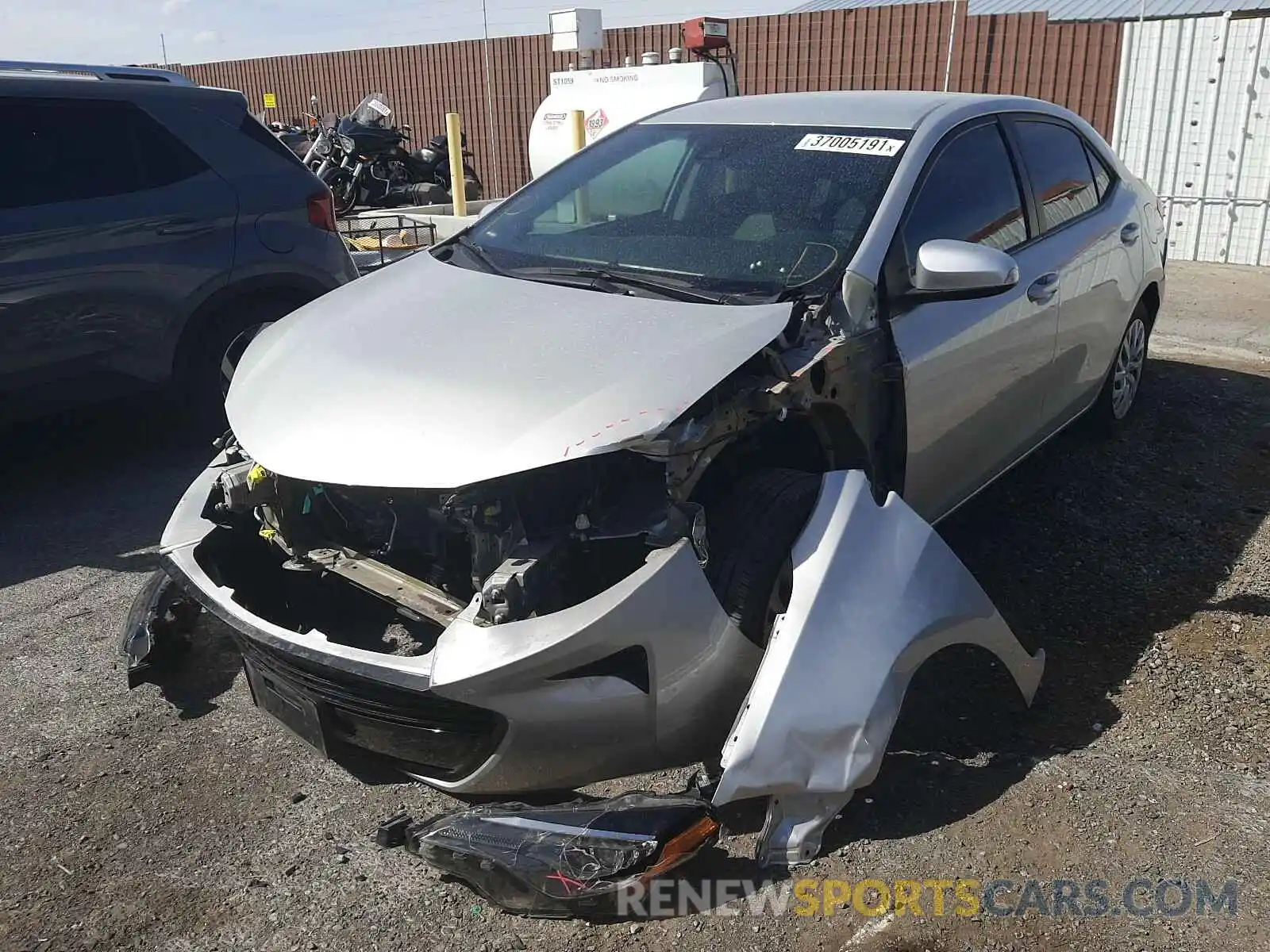 2 Photograph of a damaged car 5YFBURHE9KP883364 TOYOTA COROLLA 2019