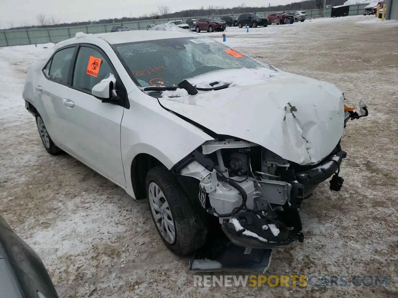 1 Photograph of a damaged car 5YFBURHE9KP883784 TOYOTA COROLLA 2019