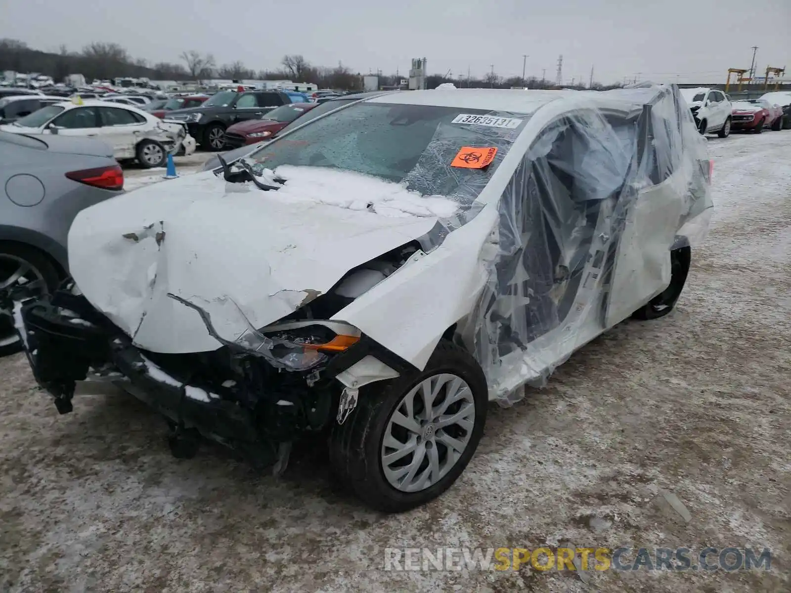 2 Photograph of a damaged car 5YFBURHE9KP883784 TOYOTA COROLLA 2019