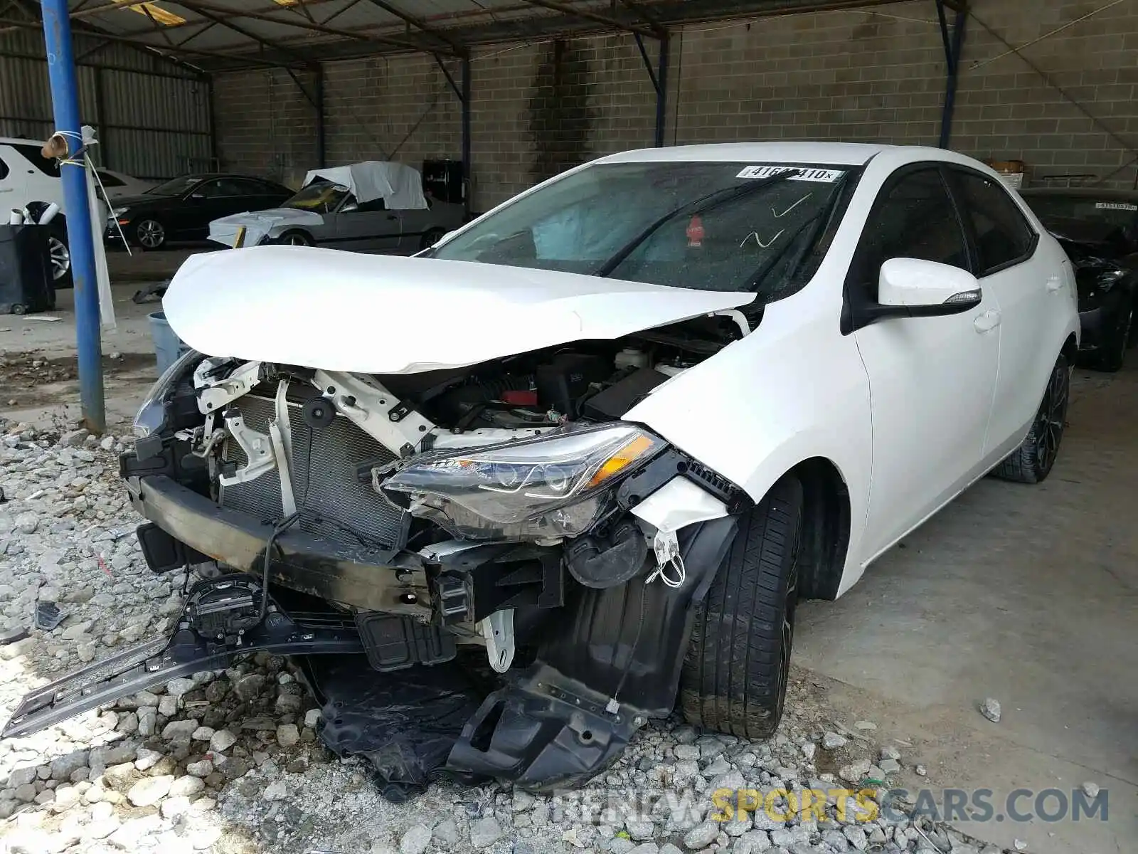 2 Photograph of a damaged car 5YFBURHE9KP883834 TOYOTA COROLLA 2019