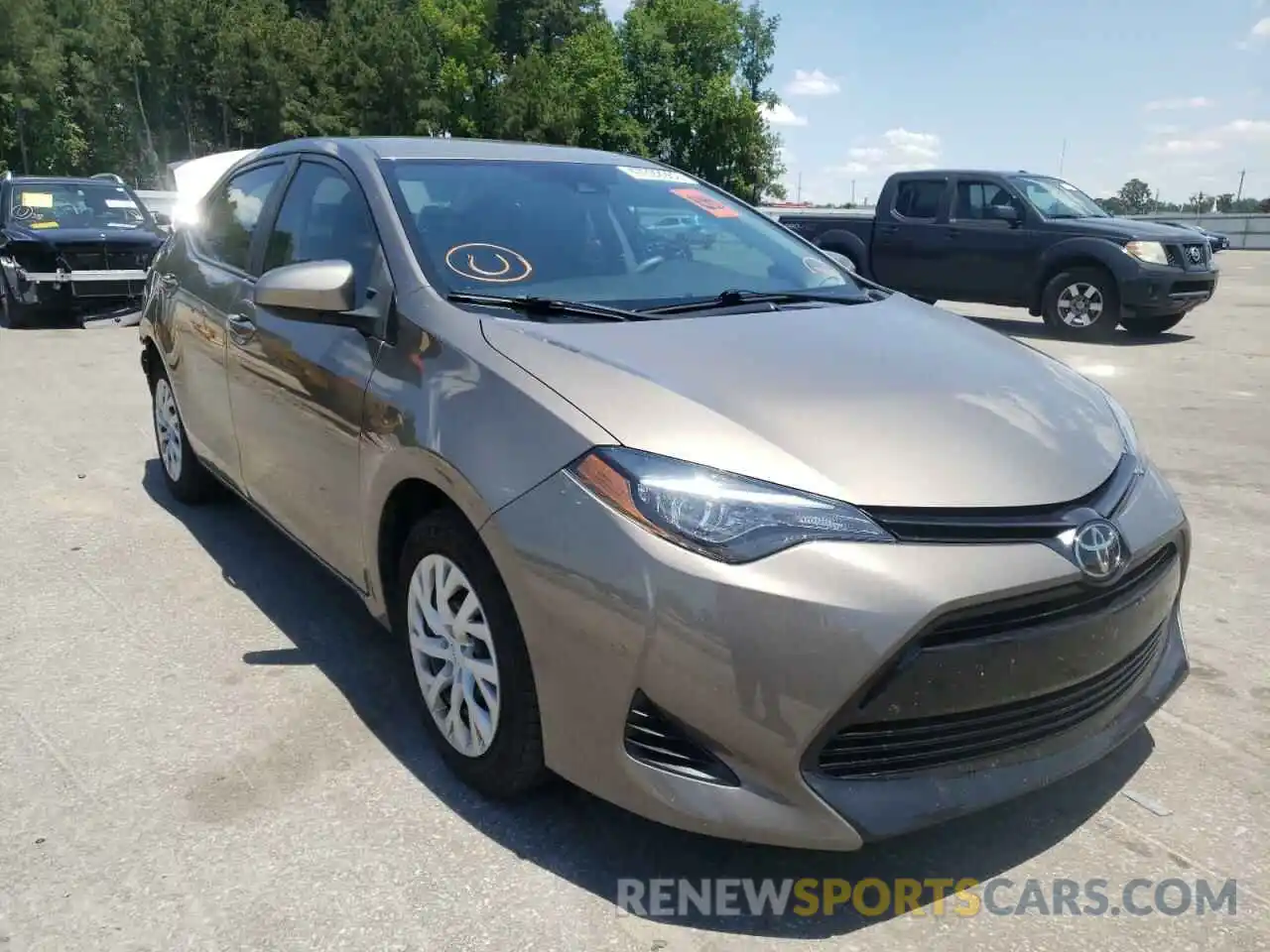 1 Photograph of a damaged car 5YFBURHE9KP884269 TOYOTA COROLLA 2019