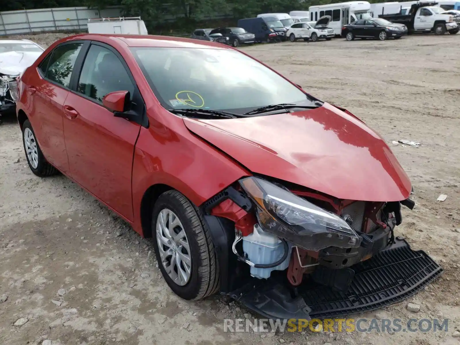 1 Photograph of a damaged car 5YFBURHE9KP884840 TOYOTA COROLLA 2019