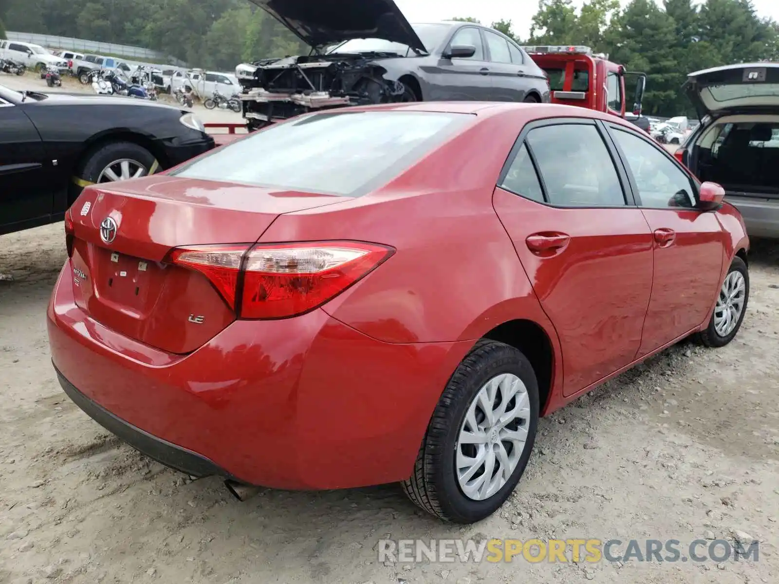 4 Photograph of a damaged car 5YFBURHE9KP884840 TOYOTA COROLLA 2019