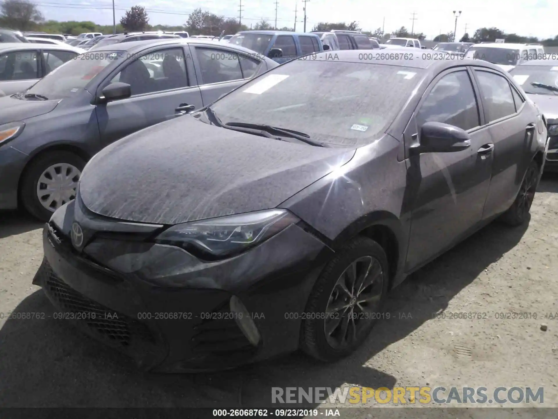 2 Photograph of a damaged car 5YFBURHE9KP884935 TOYOTA COROLLA 2019