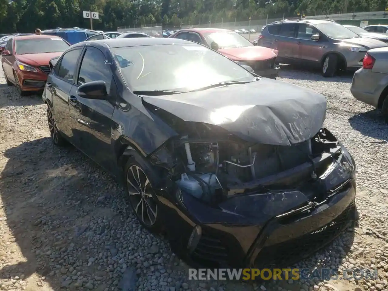 1 Photograph of a damaged car 5YFBURHE9KP884952 TOYOTA COROLLA 2019