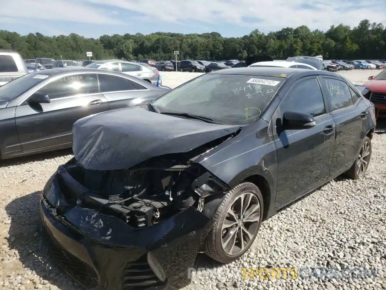 2 Photograph of a damaged car 5YFBURHE9KP884952 TOYOTA COROLLA 2019