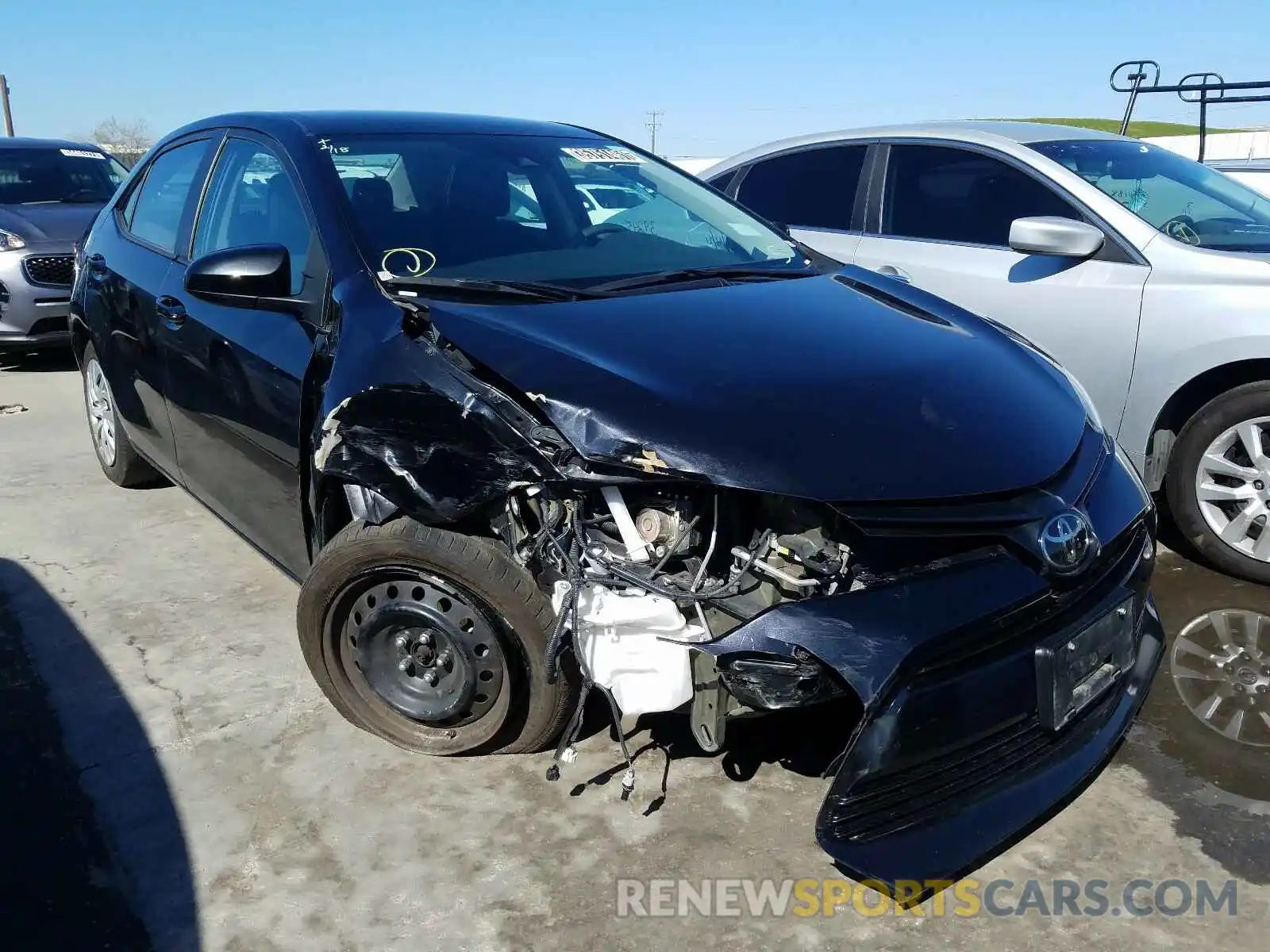 1 Photograph of a damaged car 5YFBURHE9KP885129 TOYOTA COROLLA 2019